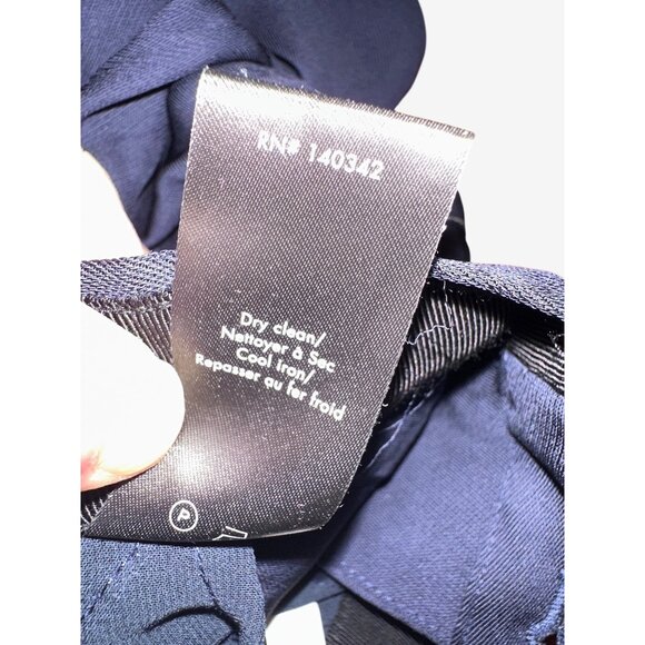 Elizabeth And James Harmon Wide-Leg Navy Pants Size 0 Womens Elegant Trousers - Picture 7 of 7